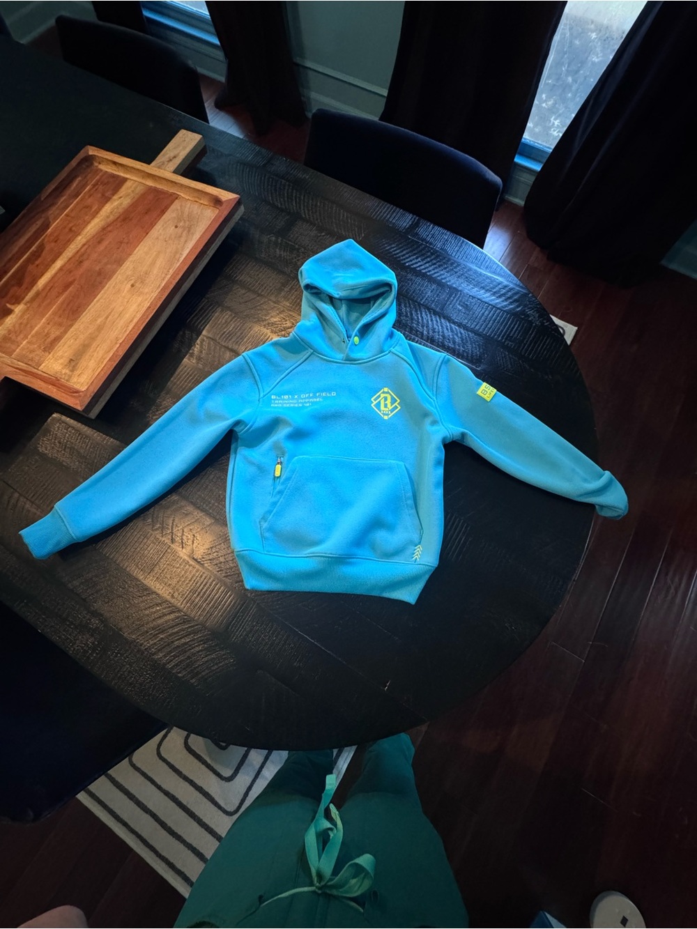 Kids Blue Pullover Hoodie with Front Pocket